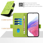 Embossed Rose RFID Anti-theft Leather Phone Case, For iPhone 17 Pro Max, For iPhone 17 Pro, For iPhone 17, For iPhone Air