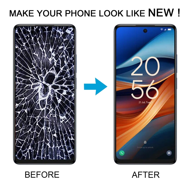 OEM LCD Screen Digitizer Full Assembly with Frame, For TCL 50 SE, For TCL 40 NxtPaper 5G, For TCL 40 NxtPaper 4G, For TCL 406 T506K, For TCL 40 XE, For TCL 40 XL T608M, For TCL 40 SE, For TCL 408 T507D1, For TCL 405 T506D, For TCL 40 R T771K           ...