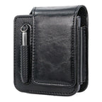 VIETAO Retro Thinking Series PU Shockproof Phone Bag, Without Pen, For Samsung Galaxy Z Flip 3 / 4 / 5 / 6, For Samsung Galaxy Z Fold 3 / 4 / 5 / 6 For Samsung Galaxy Z Flip 3 4 5 6 Black