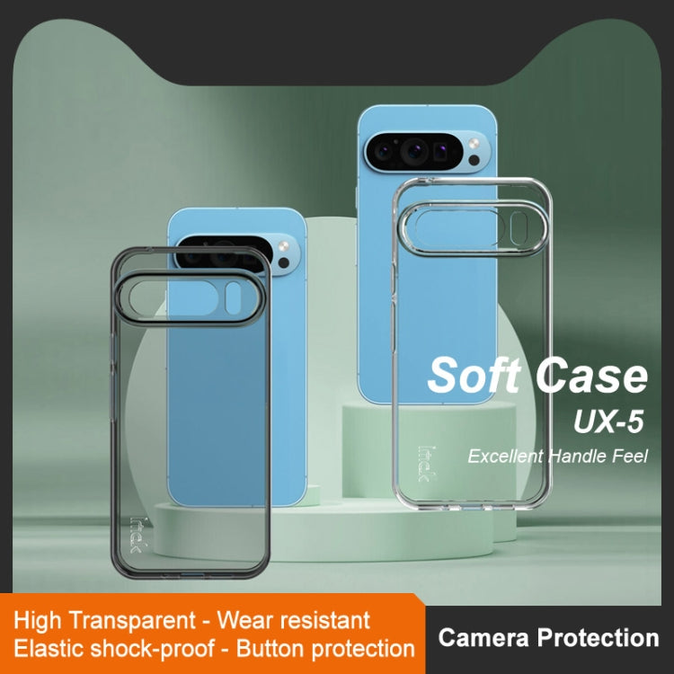 UX-5 Series Transparent Shockproof TPU Protective Phone Case – Shockproof, TPU, For Google Pixel 9 Pro XL, For Google Pixel 9 Pro, For Google Pixel 9