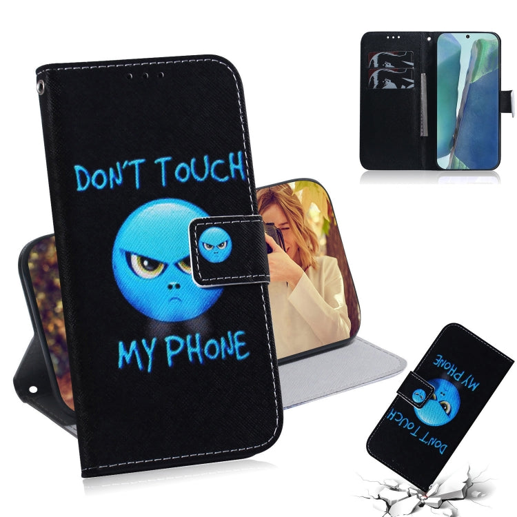 Coloured Drawing Horizontal Flip Leather Case, with Holder & Card Slots & Wallet – Card Slot, Flip, Leather, For Samsung Galaxy Note 20, For Samsung Galaxy Note 20 Ultra For Samsung Galaxy Note 20 Anger