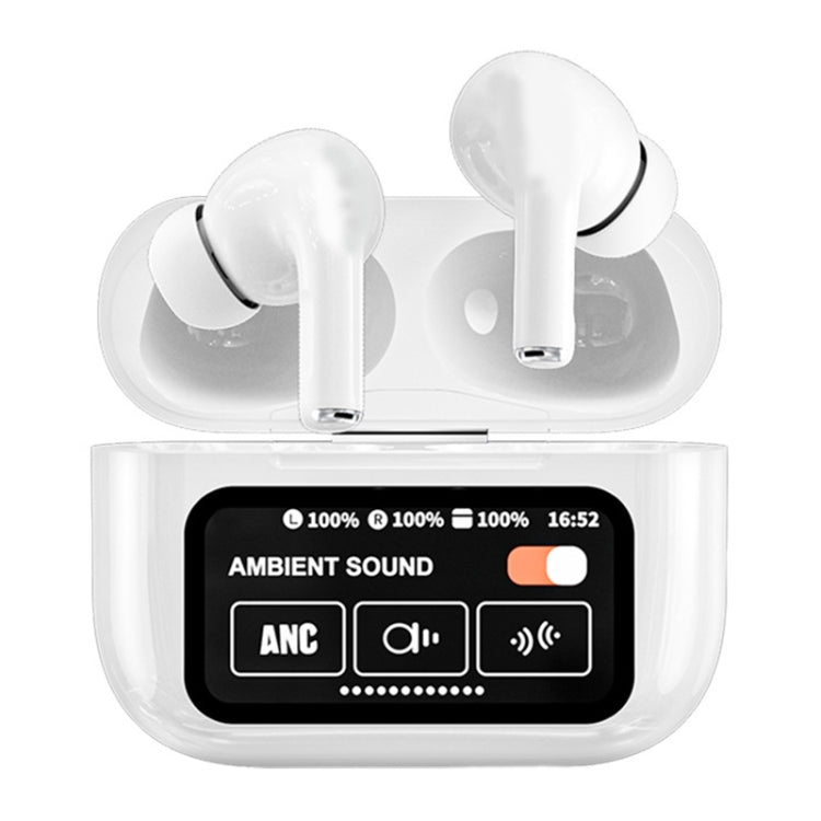 A9 Pro Smart Colorful Touch Screen ANC + ENC Noise Reduction Wireless Bluetooth Earphone – Bluetooth Default Title