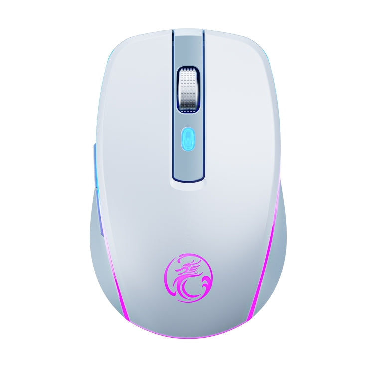 iMICE G903 Bluetooth Dual Mode 6-key Silent Wireless Gaming Mouse – Magnetic, Bluetooth Silver