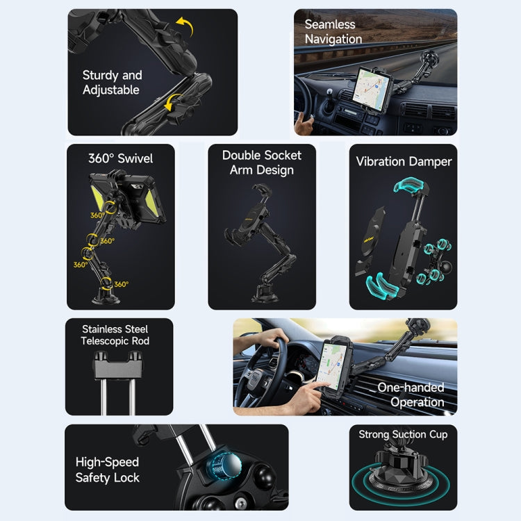 Ulefone UAN02 Armor Mount Max Car Phone Tablet Holder, UAN02 – Aluminum Alloy