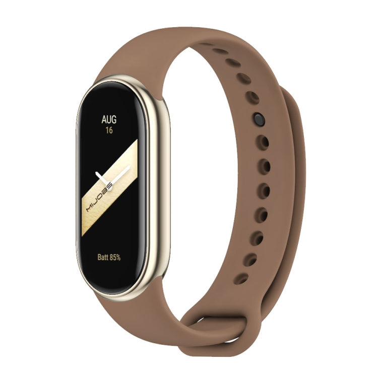 Watch Band – Silicone (Xiaomi Smart Band 9) For Xiaomi Smart Band 9 8 Coffee Color