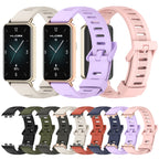 Flat Hole Breathable TPU Watch Band, For Honor Band 10 / 9