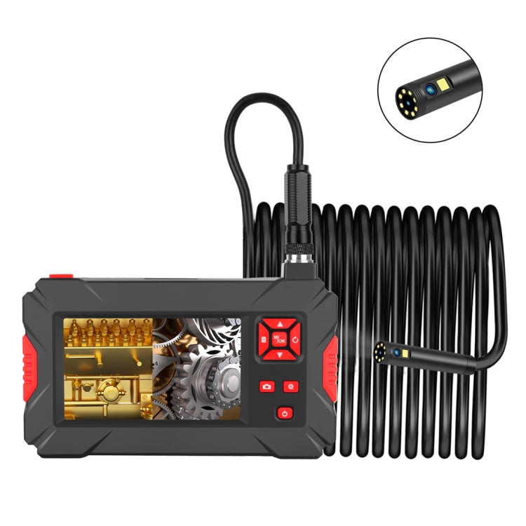 P30 8mm 1080P IP68 Waterproof 4.3 inch Screen Dual Camera Digital Endoscope, 2m Hard Cable, 5m Hard Cable, 10m Hard Cable 2m Hard Cable