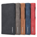 LC.IMEEKE Hon Ancient Series Horizontal Flip Leather Case with Holder & Card Slot, For Samsung Galaxy Note20 Ultra