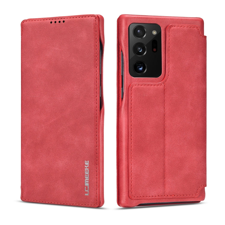 LC.IMEEKE Hon Ancient Series Horizontal Flip Leather Case with Holder & Card Slot, For Samsung Galaxy Note20 Ultra
