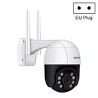 ESCAM QF518 5MP Smart WiFi IP Camera, Support AI Humanoid Detection / Auto Tracking / Dual Light Night Vision / Cloud Storage / Two Way Audio / TF Card, EU Plug, US Plug, UK Plug, AU Plug – Waterproof EU Plug