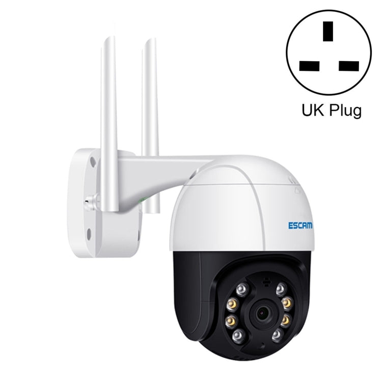 ESCAM QF518 5MP Smart WiFi IP Camera, Support AI Humanoid Detection / Auto Tracking / Dual Light Night Vision / Cloud Storage / Two Way Audio / TF Card, EU Plug, US Plug, UK Plug, AU Plug – Waterproof UK Plug