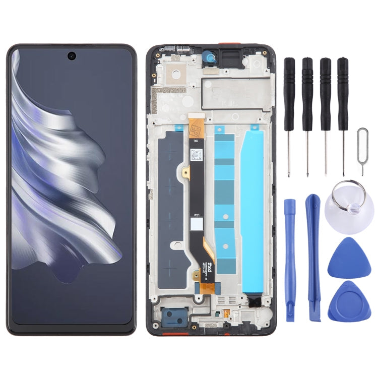 OEM LCD Screen Digitizer Full Assembly With Frame, For Tecno Spark 20 Pro 4G KJ6, For Tecno Spark 20C BG7n, For Tecno Camon 20 Pro CK7n, For Tecno Spark 10C KI5k, For Tecno Spark 10 KI5q, For Tecno Spark Go 2023 BF7n, For Tecno Spark 10 Pro KI7        ... For Tecno Spark 20 Pro 4G KJ6