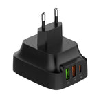 LDNIO Q334 32W Type-C + Dual USB Port Charger with 1m Micro USB Data Cable, EU Plug