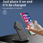 LDNIO WL02 25.5W 5 in 1 MagSafe Wireless Charger with 30cm Type-C Cable