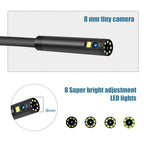 P40 8mm 1080P IP68 Waterproof 4.3 inch Highlight Screen Dual Camera Digital Endoscope, 2m Hard Cable, 5m Hard Cable, 10m Hard Cable – Waterproof