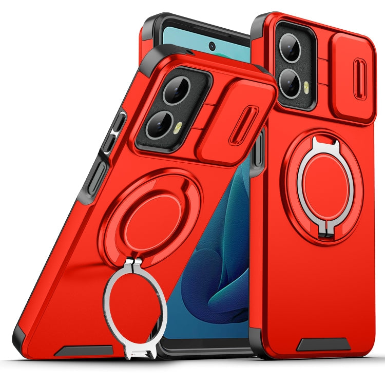 Sliding Camshield Ring Holder Phone Case – Ring Holder, TPU, For Motorola Moto G Stylus 5G 2025, For Motorola Moto G 5G 2024
