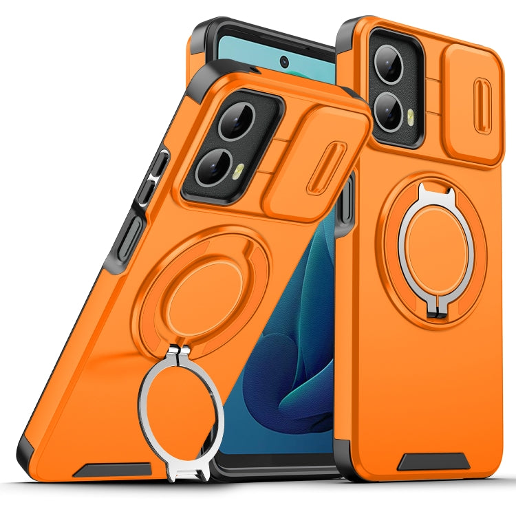 Sliding Camshield Ring Holder Phone Case – Ring Holder, TPU, For Motorola Moto G Stylus 5G 2025, For Motorola Moto G 5G 2024