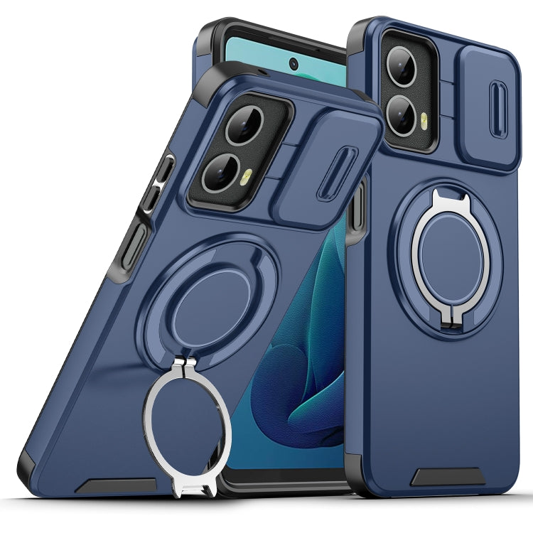 Sliding Camshield Ring Holder Phone Case – Ring Holder, TPU, For Motorola Moto G Stylus 5G 2025, For Motorola Moto G 5G 2024