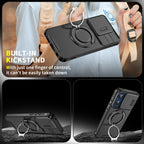 Sliding Camshield Ring Holder Phone Case – Ring Holder, TPU, For Motorola Moto G Stylus 5G 2025, For Motorola Moto G 5G 2024