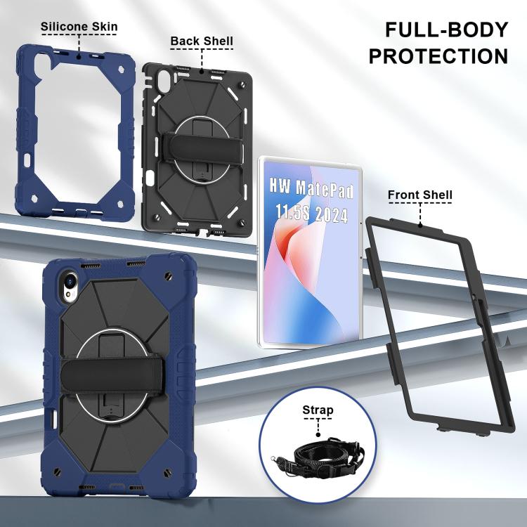 Contrast Color Robot Silicone Hybrid PC Tablet Case – Durable Build, Easy to Use, For Huawei MatePad 11.5 S