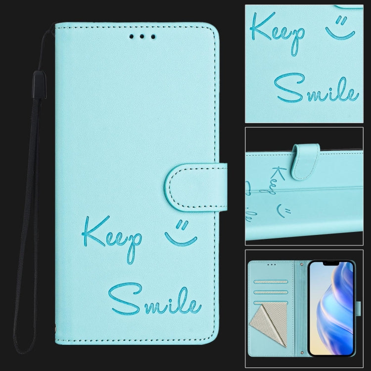 Smile Embossing RFID Leather Phone Case, For iPhone X / XS, For iPhone XR, For iPhone XS Max, For iPhone 8 Plus / 7 Plus