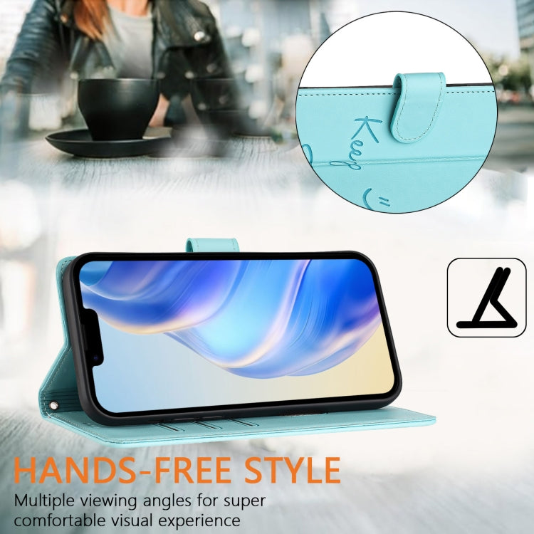 Smile Embossing RFID Leather Phone Case, For iPhone X / XS, For iPhone XR, For iPhone XS Max, For iPhone 8 Plus / 7 Plus