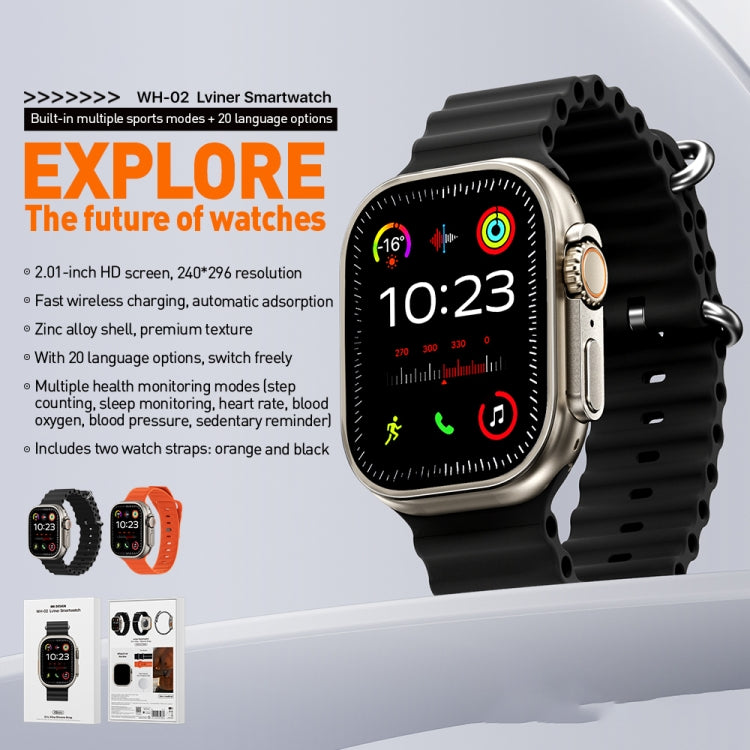 WH-02 Smart Watch – 2.01" Screen