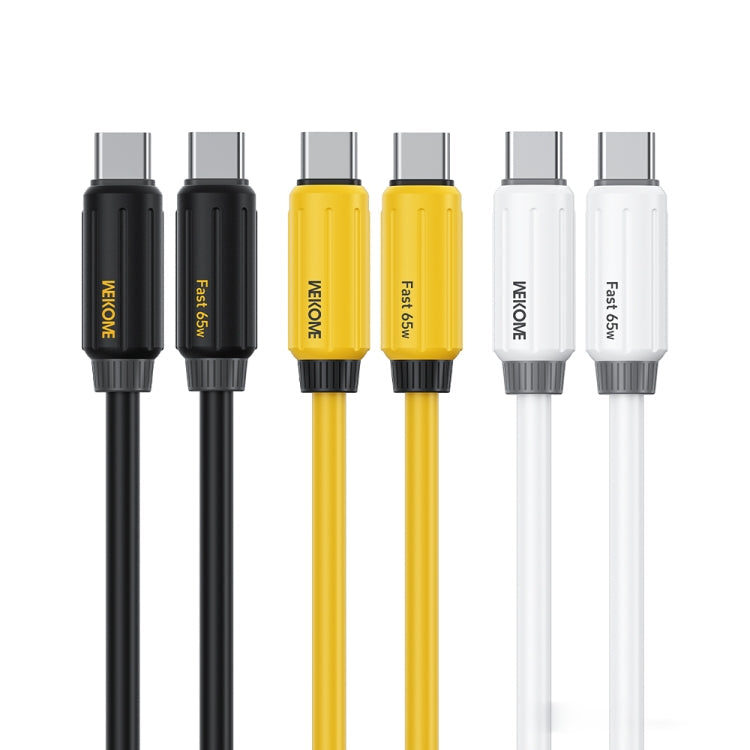 WK WDC-28 Elastic Genuine Silicone 1m PD65W Type-C to Type-C Fast Charging Data Cable, WDC-28 – Fast Charging, Data Transmission, TPU