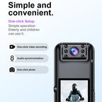 A82 IR Night Vision Rotating Lens 2K HD Video WiFi Recorder with Back Clip, A82