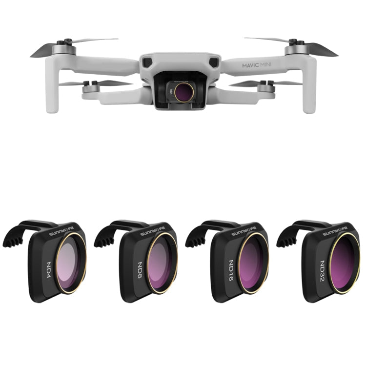 Sunnylife MM-FI9256 For DJI Mavic mini 4 In 1 Drone ND4+ND8+ND16+ND32 Lens Filter, ND4+ND8+ND16+ND32 ND4+ND8+ND16+ND32