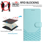 Honeycomb Embossing RFID Leather Phone Case, For iPhone XR, For iPhone XS Max, For iPhone 8 Plus / 7 Plus