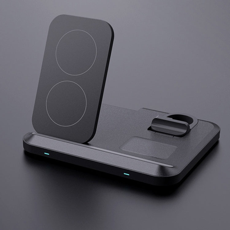 DW08 15W 3 in 1 Folding Wireless Charger Black
