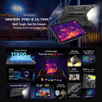 Ulefone Armor Pad 4 Ultra Thermal Version Rugged Tablet, 10.36 inch Android 14 MediaTek Dimensity 6300 Octa Core 5G Network, EU Plug, Armor Pad 4 Ultra Thermal Imaging – Magnetic, Card Slot, Fast Charging