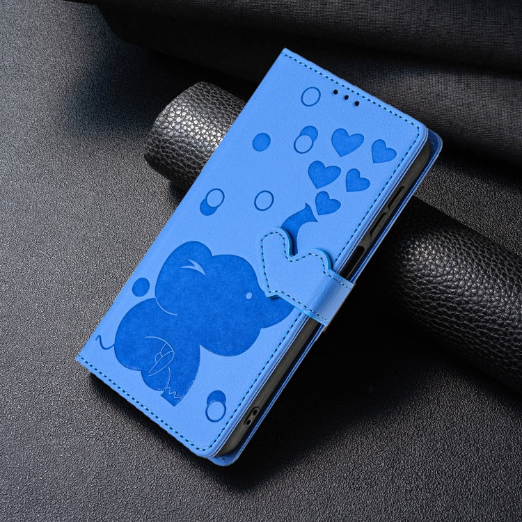 Cartoon Elephant Embossed Leather Phone Case, For iPhone SE 2022 / 2020, For iPhone 13 Pro Max, For iPhone 13 Pro, For iPhone 13