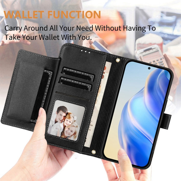 Multi-Card Slots Zipper Wallet Leather Phone Case, For iPhone 16, For iPhone 15 Pro Max, For iPhone 15 Pro, For iPhone 15 Plus
