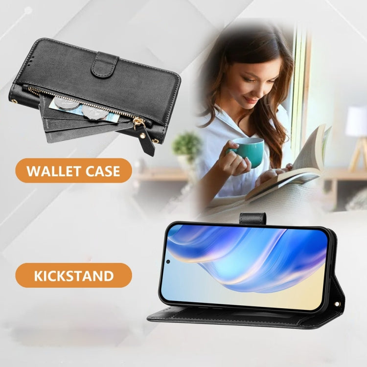 Multi-Card Slots Zipper Wallet Leather Phone Case, For iPhone 13 mini, For iPhone 12 / 12 Pro, For iPhone 12 Pro Max, For iPhone 12 mini