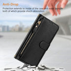 Multi-Card Slots Zipper Wallet Leather Phone Case, For iPhone 13 mini, For iPhone 12 / 12 Pro, For iPhone 12 Pro Max, For iPhone 12 mini