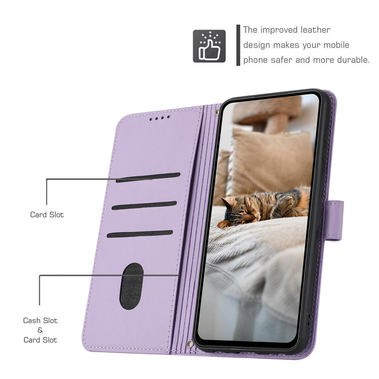 Embossed Kitten Phone Leather Case with Lanyard – Lanyard, Card Slot, Leather, For Motorola Moto S50 / Edge 50 Neo, For Motorola Moto G35, For Motorola Moto G55, For Motorola Moto G04 / G24 / G04s
