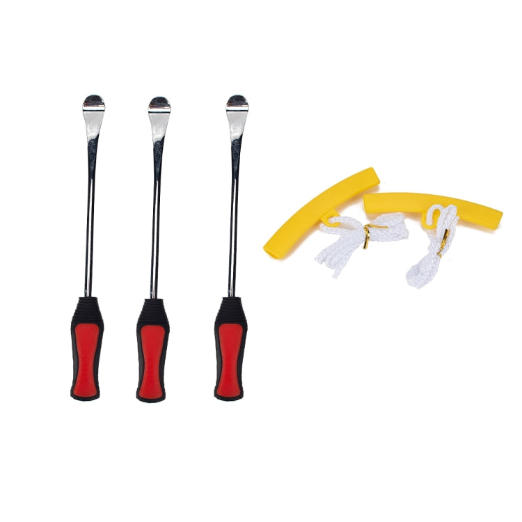 5 in 1 Car / Motorcycle Tire Repair Tool Spoon Tire Spoons Lever Tire Changing Tools with Yellow Tyre Protector, A2978 5 in 1 A2978 5 in 1
