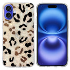 Colorful Painting Pattern TPU Phone Case, For iPhone 16 Plus, For iPhone 16 For iPhone 16 Plus Leopard