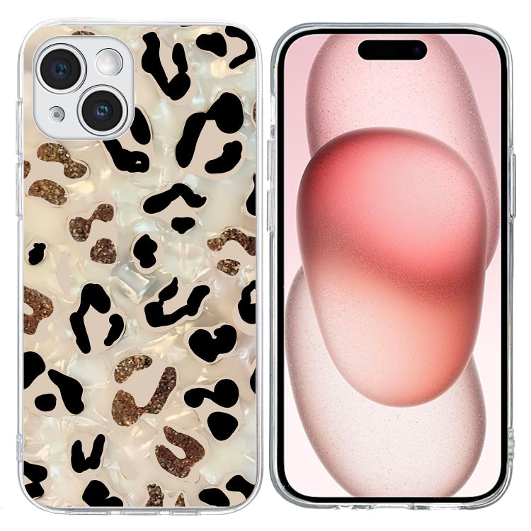 Colorful Painting Pattern TPU Phone Case, For iPhone 15 Plus, For iPhone 15 For iPhone 15 Plus Leopard