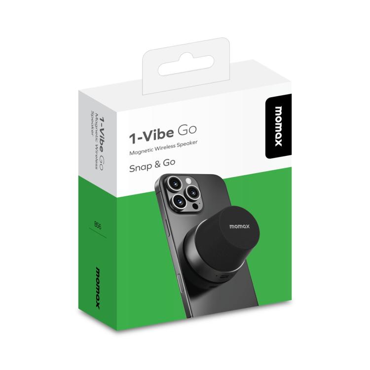 Momax 1-Vibe Go Magnetic Wireless Speaker – Waterproof, Magnetic, TPU