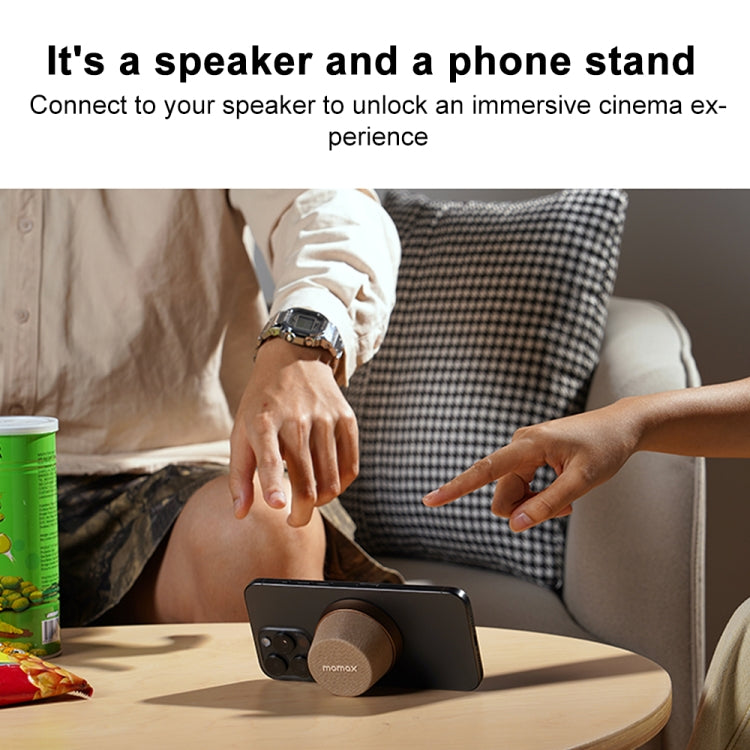Momax 1-Vibe Go Magnetic Wireless Speaker – Waterproof, Magnetic, TPU