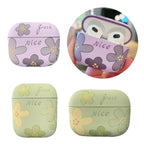 Oil Painting Floral Matte Earphones Protective Case – Durable Build, Easy to Use, For AirPods 4, For AirPods Pro 2, For AirPods 3, For AirPods Pro, For AirPods 1 / 2