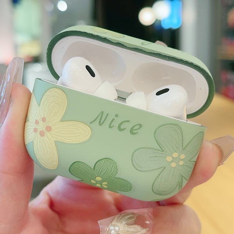 Oil Painting Floral Matte Earphones Protective Case – Durable Build, Easy to Use, For AirPods 4, For AirPods Pro 2, For AirPods 3, For AirPods Pro, For AirPods 1 / 2