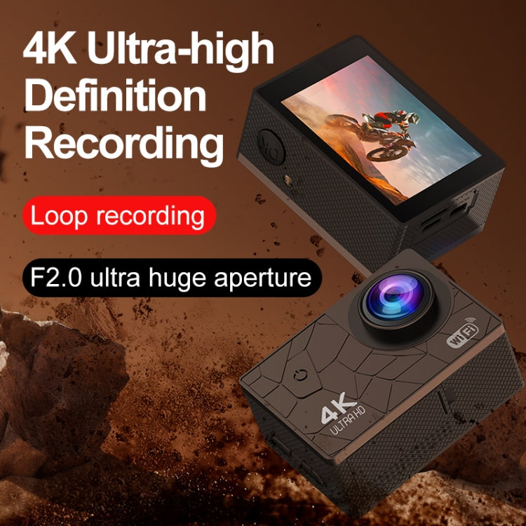 I5-361 2.0 inch IPS HD Screen Wide Angle 4K WiFi Action Camera, I5-361 with RC, I5-361 without RC – Waterproof, 4K