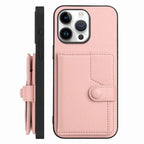 Button Card Bag RFID Anti-theft Phone Case – Leather, TPU, For iPhone 16 Pro Max, For iPhone 16 Pro, For iPhone 16 Plus, For iPhone 16