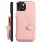 Button Card Bag RFID Anti-theft Phone Case, For iPhone 13 mini, For iPhone 12, For iPhone 12 Pro Max, For iPhone 12 Pro