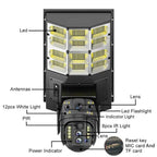 Solar Street Light with V380 4G WiFi 10X Dual-lens Monitoring HD Camera, No SD Card, 64GB SD Card, 128GB SD Card