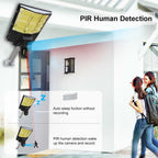 Solar Street Light with V380 4G WiFi 10X Dual-lens Monitoring HD Camera, No SD Card, 64GB SD Card, 128GB SD Card
